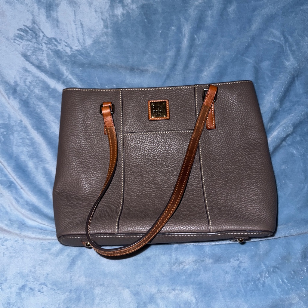 Dooney & Bourke Grey Pebble Grain Shopper